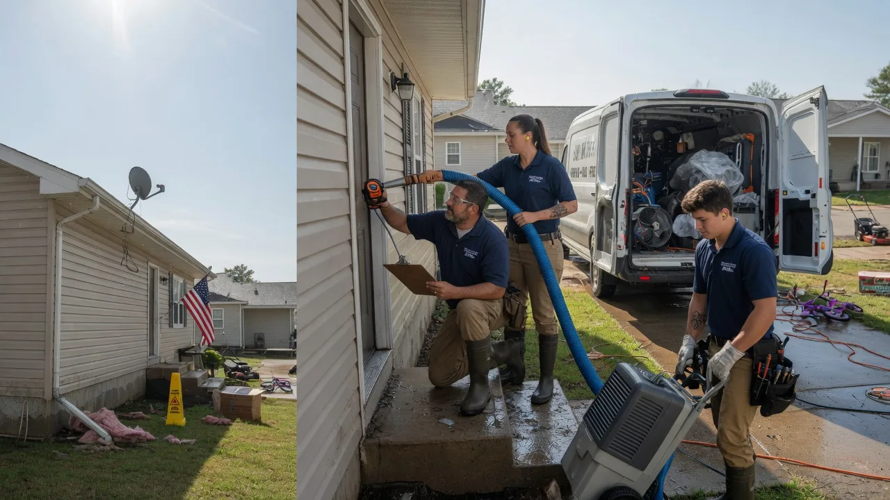 Ceiling Water Damage Restoration in Hillsboro, IL near me